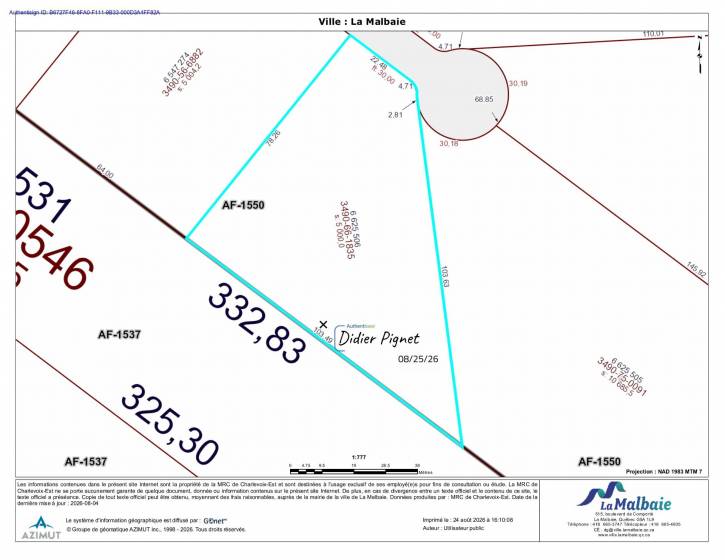 5 - Terrain et terre à vendre, La Malbaie (Code - mb428, Charlevoix)
