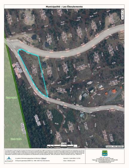 7 - Terrain et terre à vendre, Les Éboulements (Code - eb330, Charlevoix)
