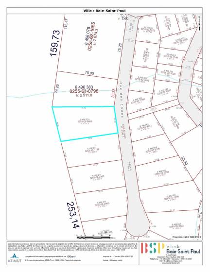 17 - Terrain et terre à vendre, Baie-Saint-Paul (Code - sp841, Charlevoix)
