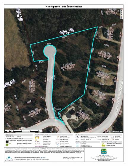 12 - Terrain et terre à vendre, Les Éboulements (Code - eb333, Charlevoix)