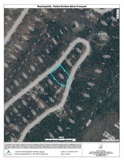 6 - Terrain et terre à vendre, Petite-Rivière-Saint-François (Code - pr838, Charlevoix)