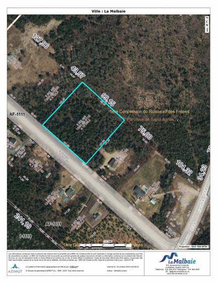 10 - Terrain et terre à vendre, La Malbaie (Code - mb414, Charlevoix)